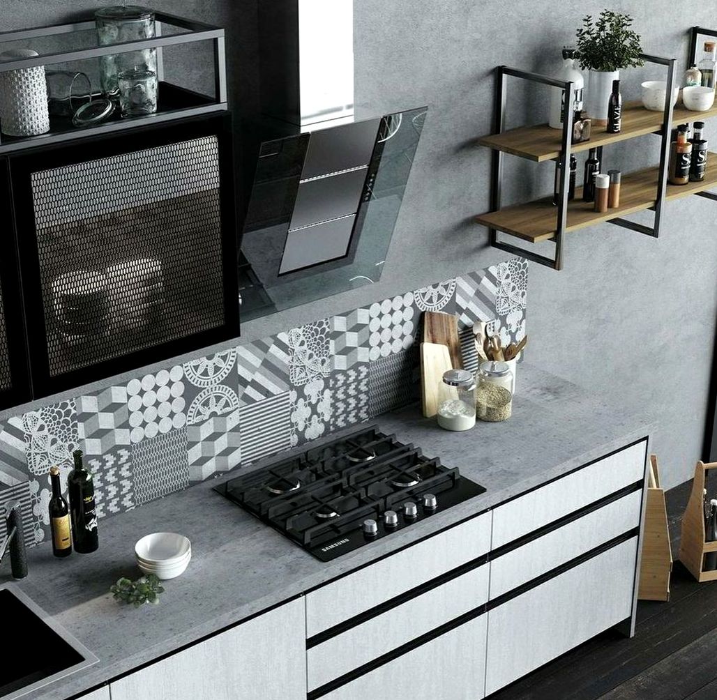 Кухня под заказ №0603 — минималистичная кухня без ручек