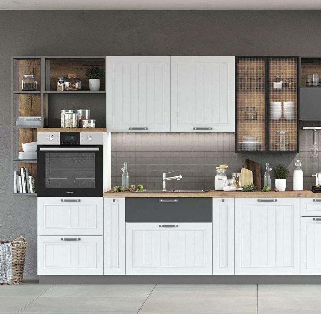 Кухня под заказ №0609 — минималистичная кухня без ручек