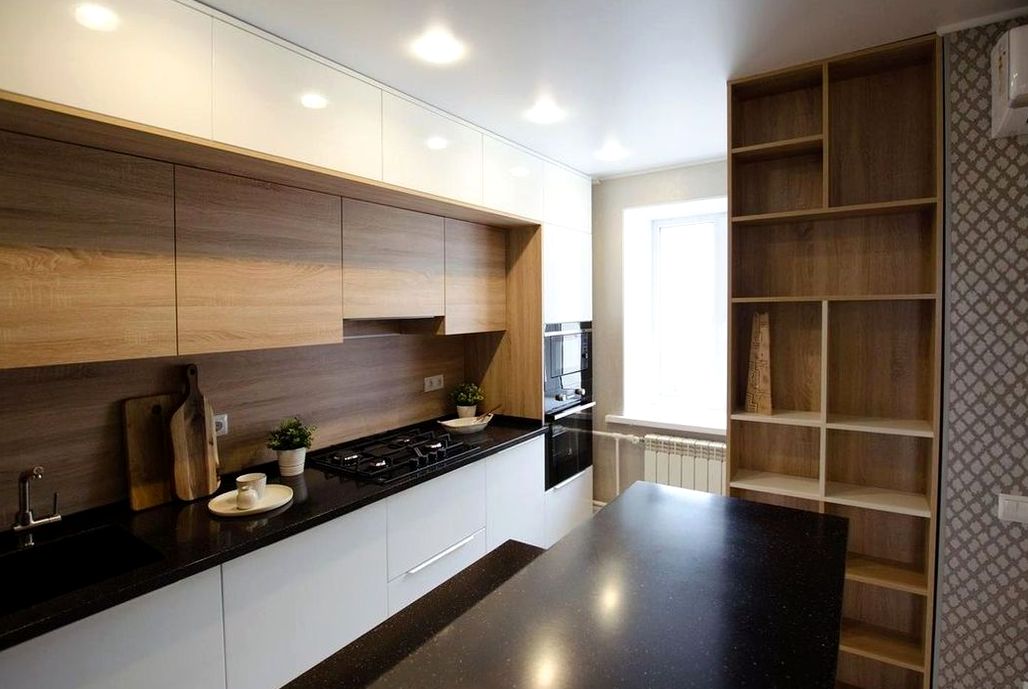 Кухня под заказ №0681 — минималистичная кухня без ручек