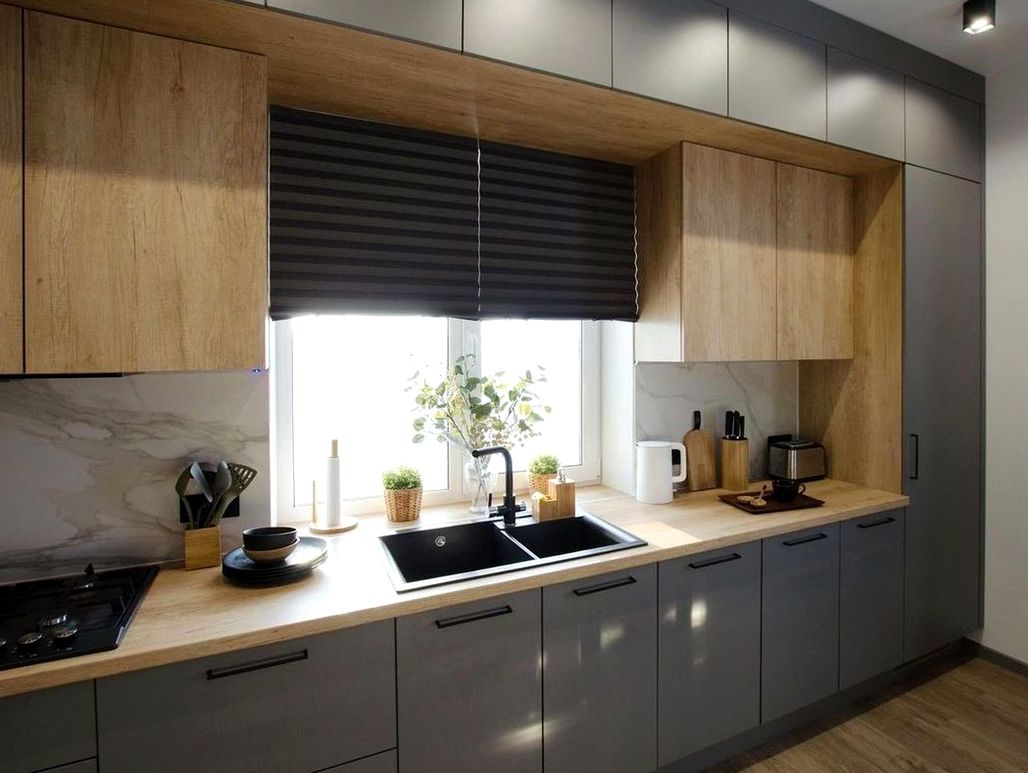 Кухня под заказ №0687 — минималистичная кухня без ручек