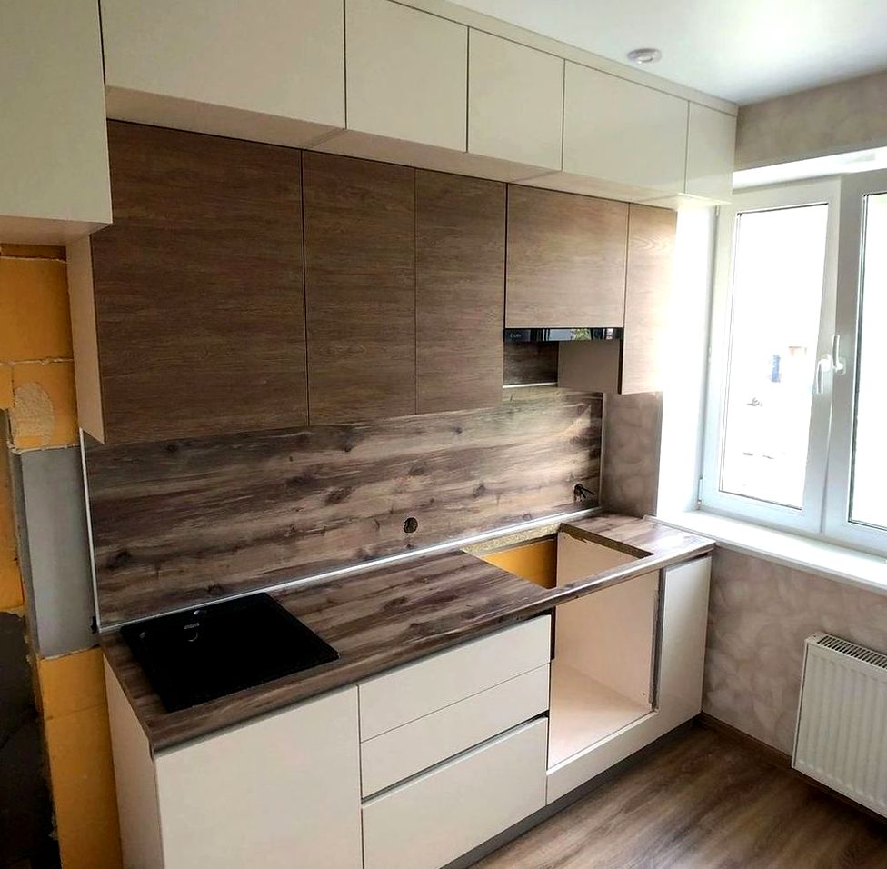 Кухня под заказ №0963 — минималистичная кухня без ручек