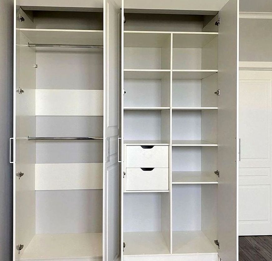 Шкаф под заказ №0892 — гардеробный шкаф до потолка | HOLZCOM